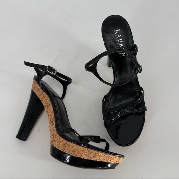 Lauren Ralph Lauren High Heel Ankle Strap Sandals - Picture 1 of 10